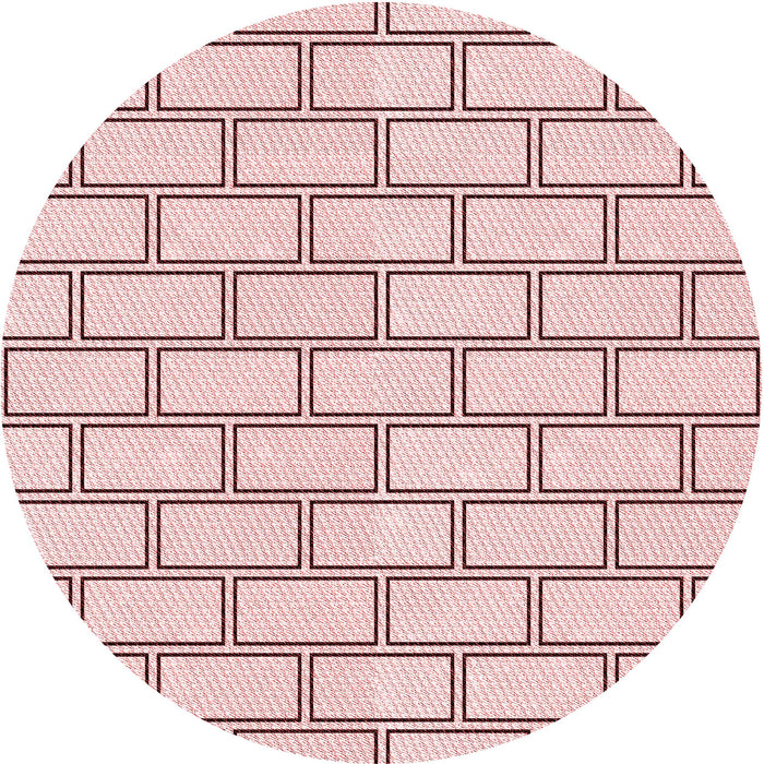 Square Patterned Pink Rug, pat3859rd