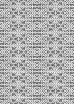 Patterned Platinum Gray Novelty Rug, pat385