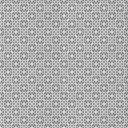 Square Patterned Platinum Gray Novelty Rug, pat385