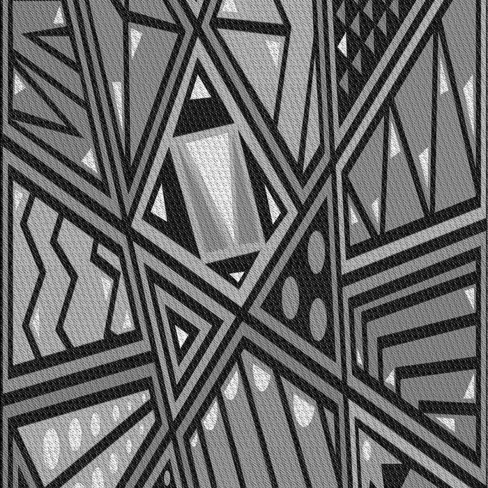 Machine Washable Transitional Charcoal Black Rug, wshpat386gry