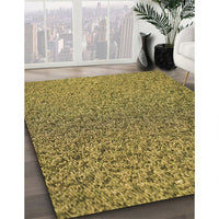 Patterned Yellow Rug, pat3860brn