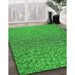 Patterned Green Rug in Family Room, pat3860grn