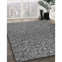 Patterned Dark Gray Rug, pat3860gry