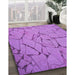 Machine Washable Transitional Violet Purple Rug in a Family Room, wshpat3861pur