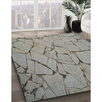 Patterned Gray Novelty Rug, pat3861