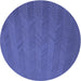 Square Patterned Light Slate Blue Rug, pat3862blu