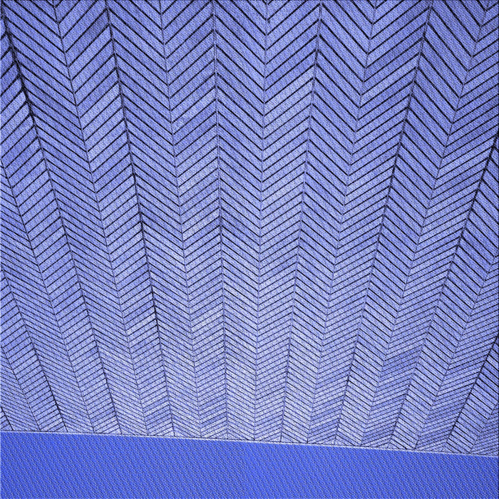 Round Patterned Denim Blue Rug, pat3863blu