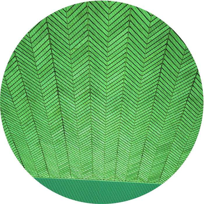 Square Patterned Neon Green Rug, pat3863grn