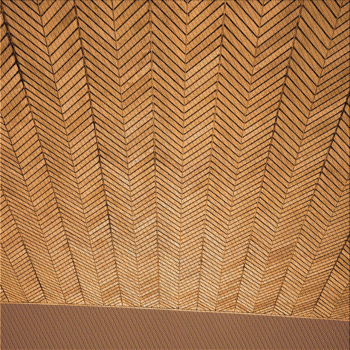 Round Patterned Mahogany Brown Rug, pat3863org