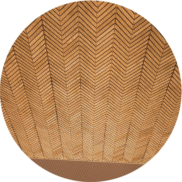 Square Patterned Mahogany Brown Rug, pat3863org