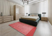 Patterned Red Rug in a Bedroom, pat3863rd