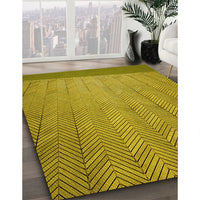 Patterned Oak Brown Rug, pat3863yw