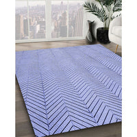 Patterned Blue Rug, pat3864blu