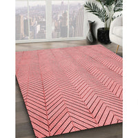 Patterned Red Rug, pat3864rd