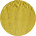 Square Patterned Golden Yellow Rug, pat3864yw