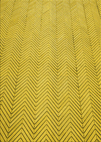 Machine Washable Transitional Golden Yellow Rug, wshpat3864yw