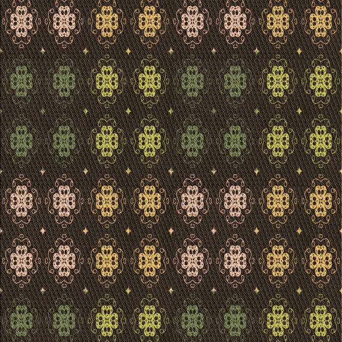 Machine Washable Transitional Midnight Gray Rug, wshpat3865brn