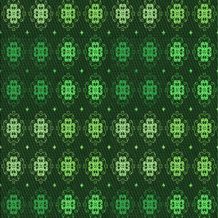 Patterned Black Rug, pat3865grn