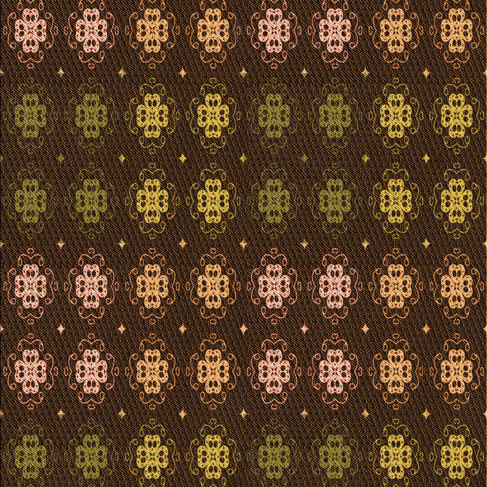 Patterned Black Brown Rug, pat3865org