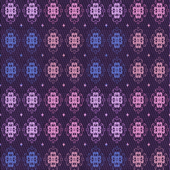 Patterned Purple Violet Purple Rug, pat3865pur