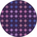 Square Patterned Purple Violet Purple Rug, pat3865pur