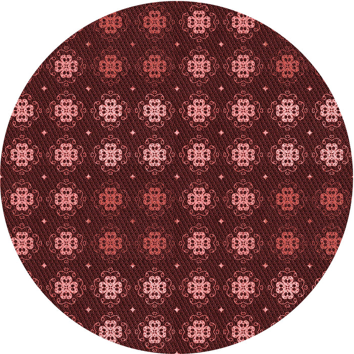 Square Machine Washable Transitional Red Rug in a Living Room, wshpat3865rd