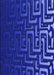 Patterned Blue Rug, pat3866blu