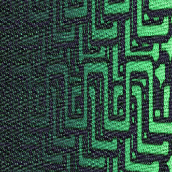 Patterned Dark Slate Grey Green Rug, pat3866grn