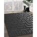 Machine Washable Transitional Charcoal Black Rug in a Family Room, wshpat3866gry