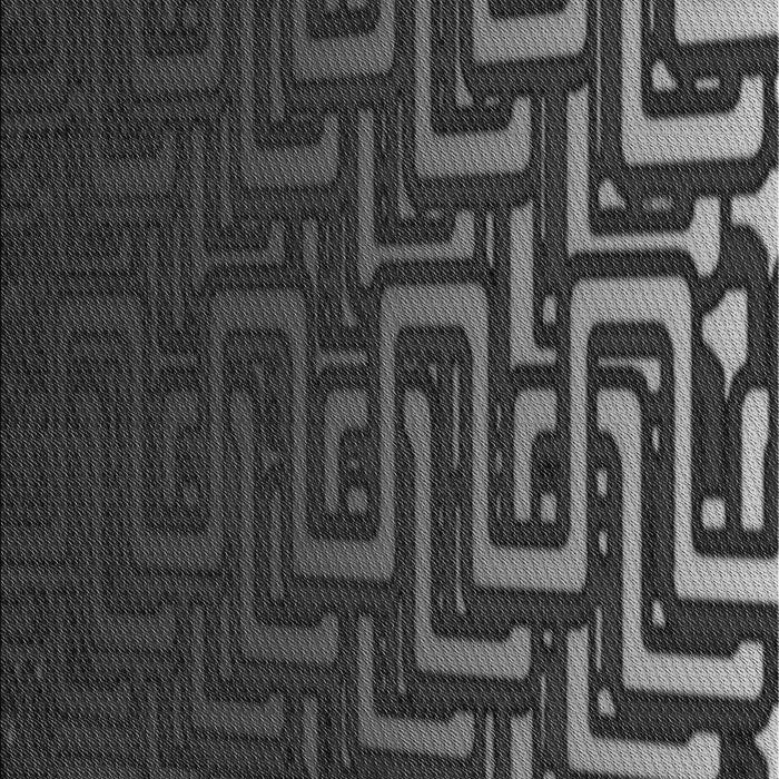 Patterned Charcoal Black Rug, pat3866gry