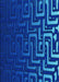 Patterned Neon Blue Rug, pat3866lblu