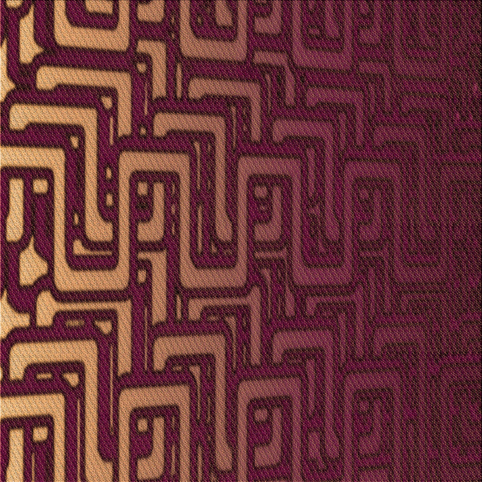 Round Patterned Chestnut Red Rug, pat3866org