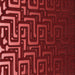 Round Machine Washable Transitional Crimson Red Rug, wshpat3866rd