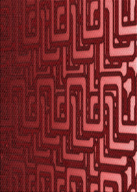 Machine Washable Transitional Crimson Red Rug, wshpat3866rd