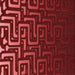 Round Patterned Crimson Red Rug, pat3866rd