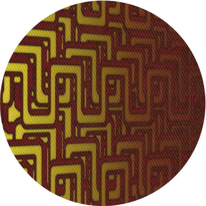 Square Patterned Maroon Red Rug, pat3866yw