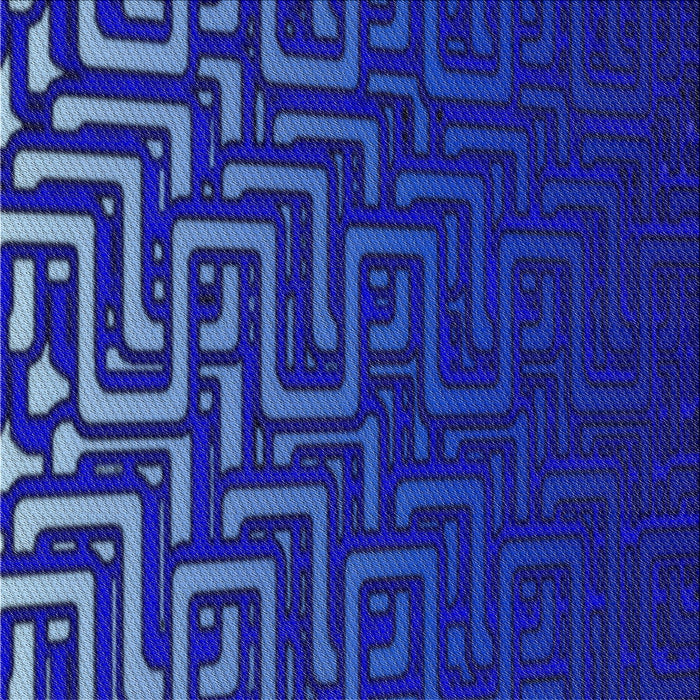 Square Patterned Blue Modern Rug, pat3866