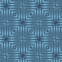 Square Patterned Blue Novelty Rug, pat3867