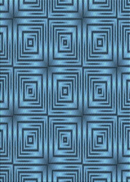 Patterned Blue Novelty Rug, pat3867