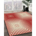 Machine Washable Transitional Red Rug in a Family Room, wshpat3868brn