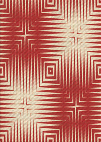 Machine Washable Transitional Red Rug, wshpat3868brn