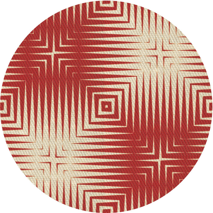 Square Machine Washable Transitional Red Rug in a Living Room, wshpat3868brn