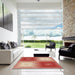 Machine Washable Transitional Red Rug in a Kitchen, wshpat3868brn