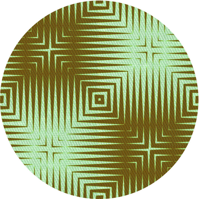 Square Machine Washable Transitional Dark Bronze Brown Rug in a Living Room, wshpat3868grn