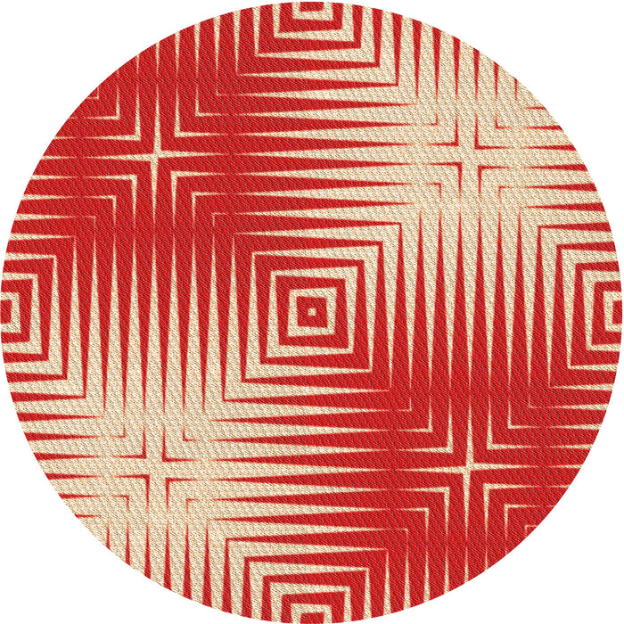 Square Machine Washable Transitional Red Rug in a Living Room, wshpat3868org