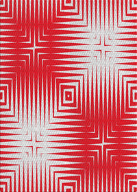 Machine Washable Transitional Red Rug, wshpat3868