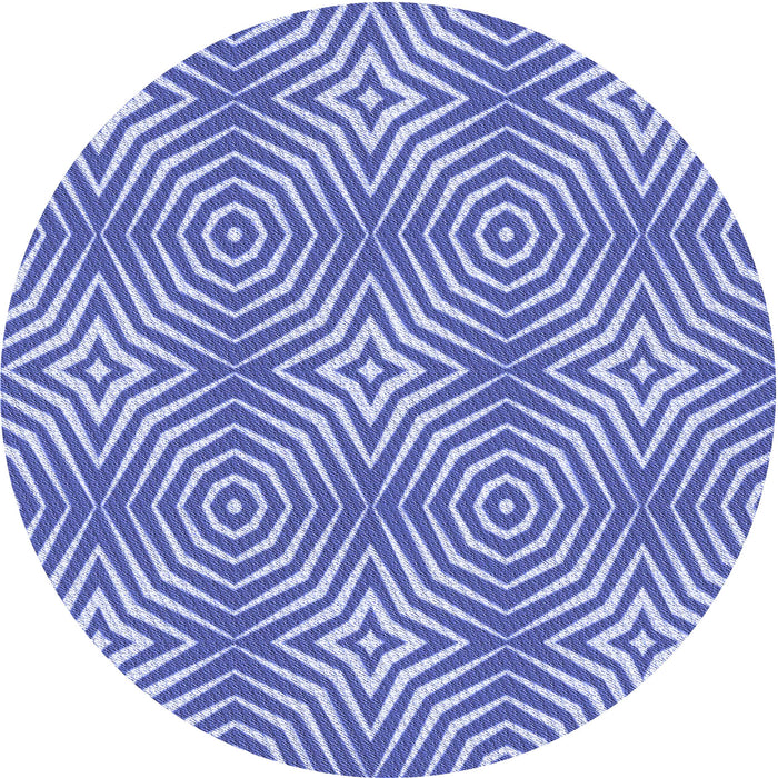 Square Machine Washable Transitional Jeans Blue Rug in a Living Room, wshpat3869blu