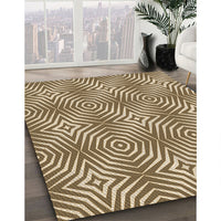 Patterned Red Brown Rug, pat3869brn