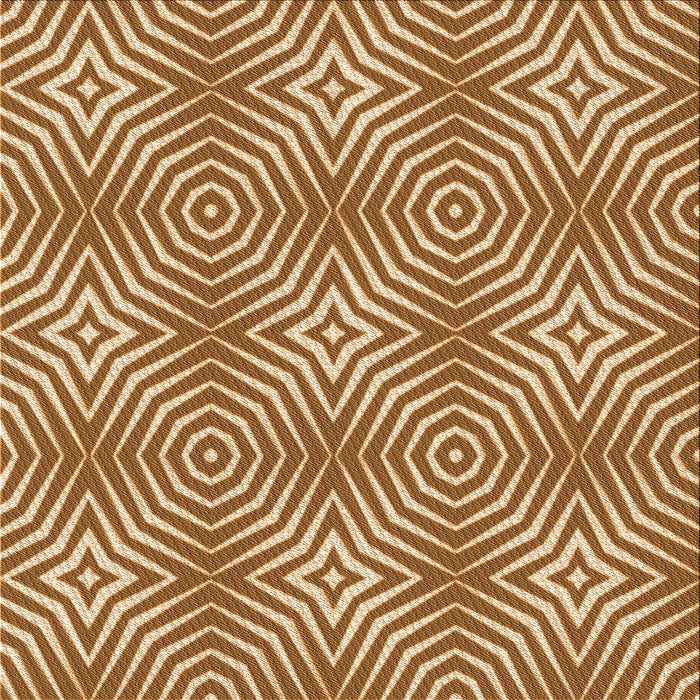 Round Patterned Yellow Orange Rug, pat3869org