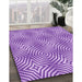 Machine Washable Transitional Blue Violet Purple Rug in a Family Room, wshpat3869pur